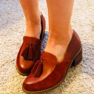 Seychelles Womens Descent Loafer Suede Trim Tassel